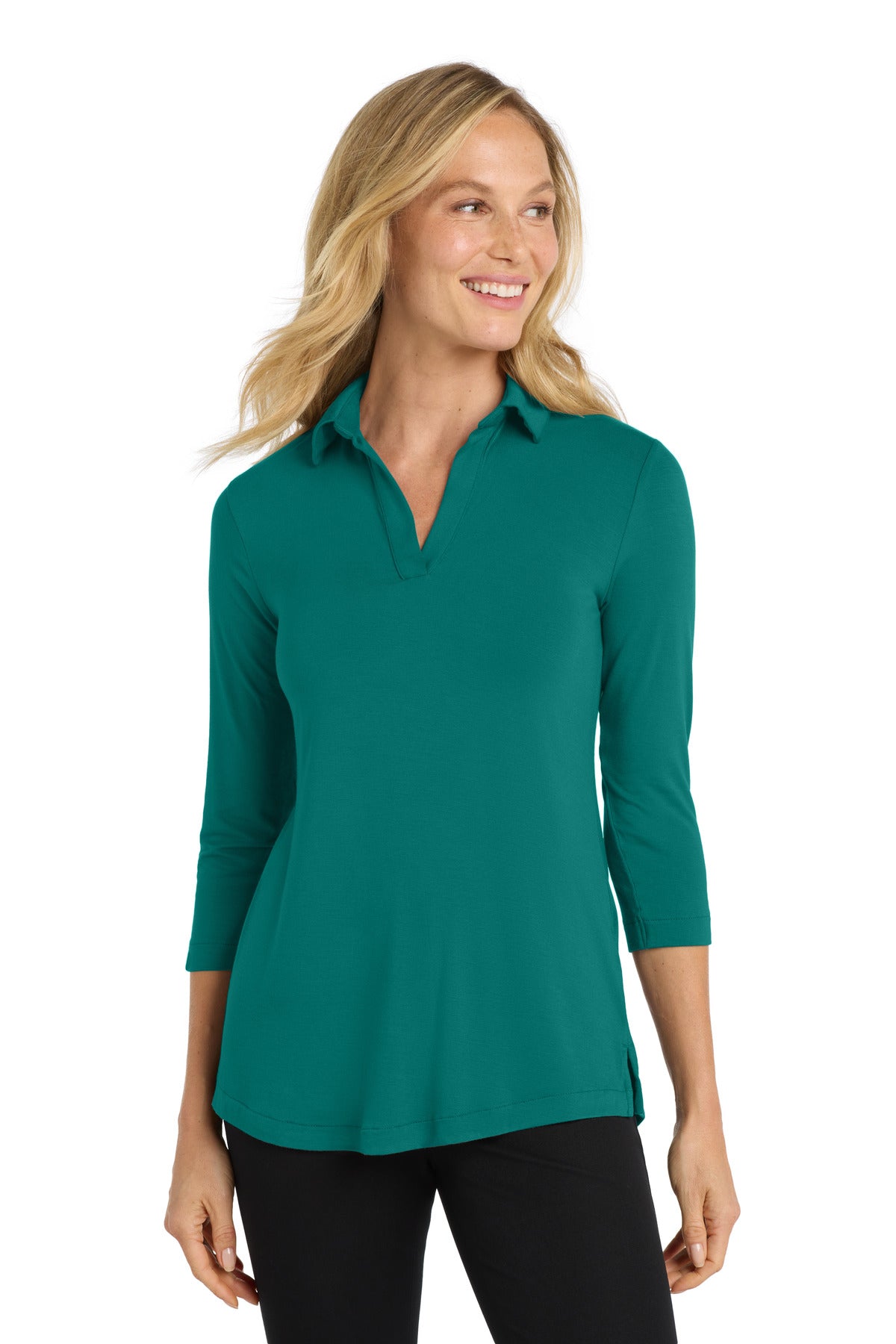 SanMar LK5601_tealgreen_model_front.jpg