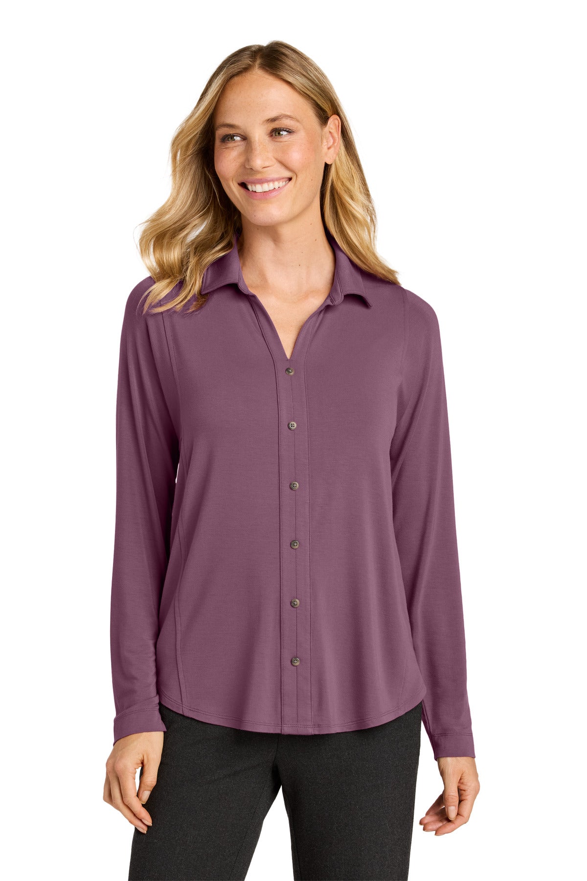 SanMar LK5602_purplemist_model_front.jpg