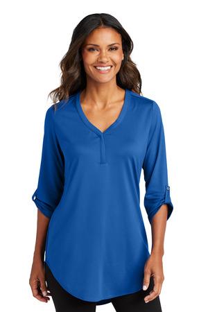 Black Port Authority Women's City Stretch 3/4-Sleeve Tunic LK6840  - 4XL