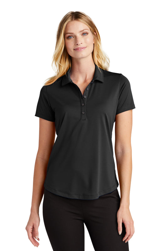 Front View of DeepBlack Port Authority Women's C-FREE Snag-Proof Polo LK864  - M