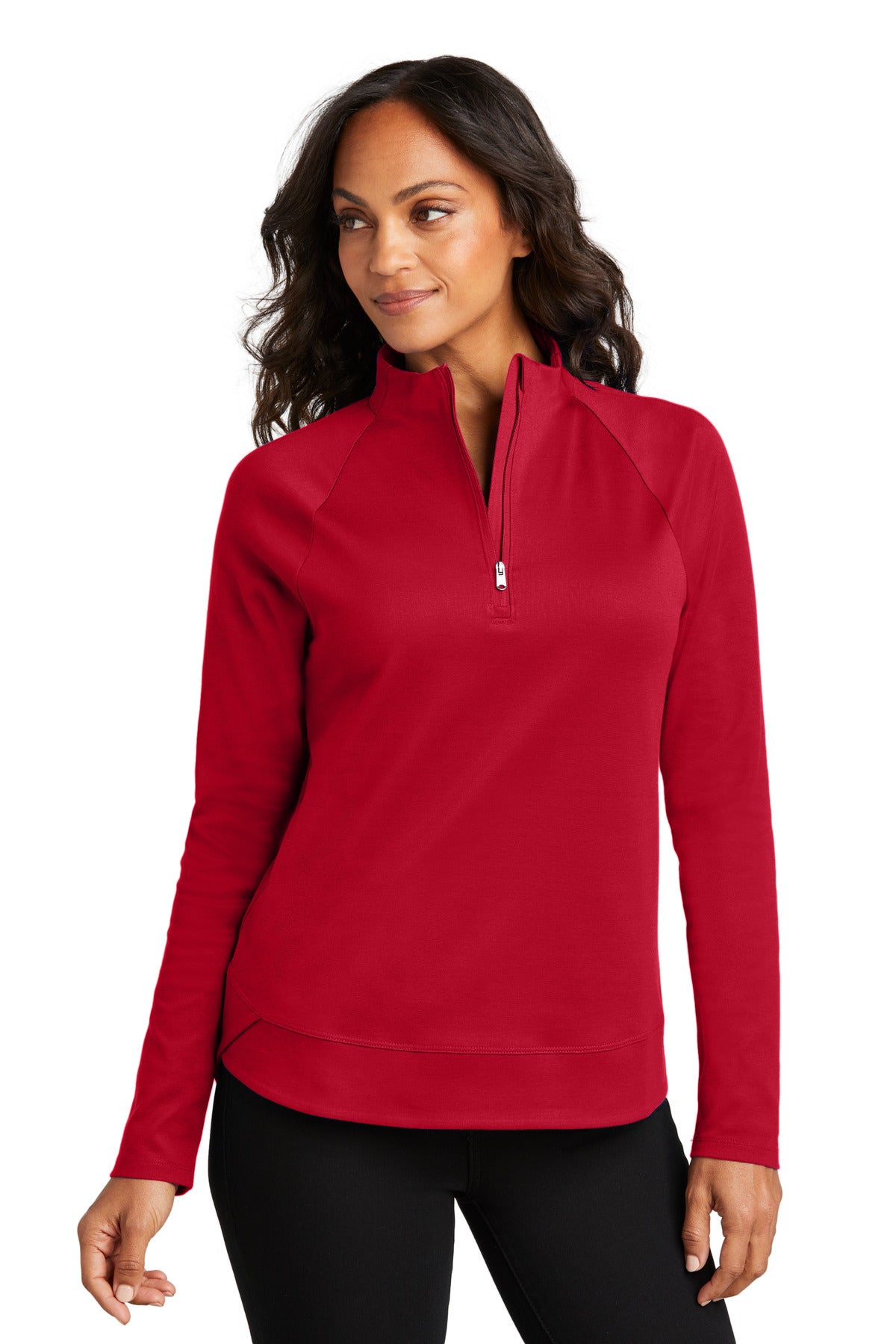 SanMar LK870_richred_model_front.jpg