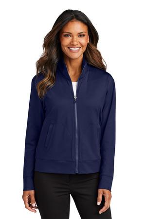 DeepBlack Port Authority Women's C-FREE Double Knit Full-Zip LK881  - 4XL