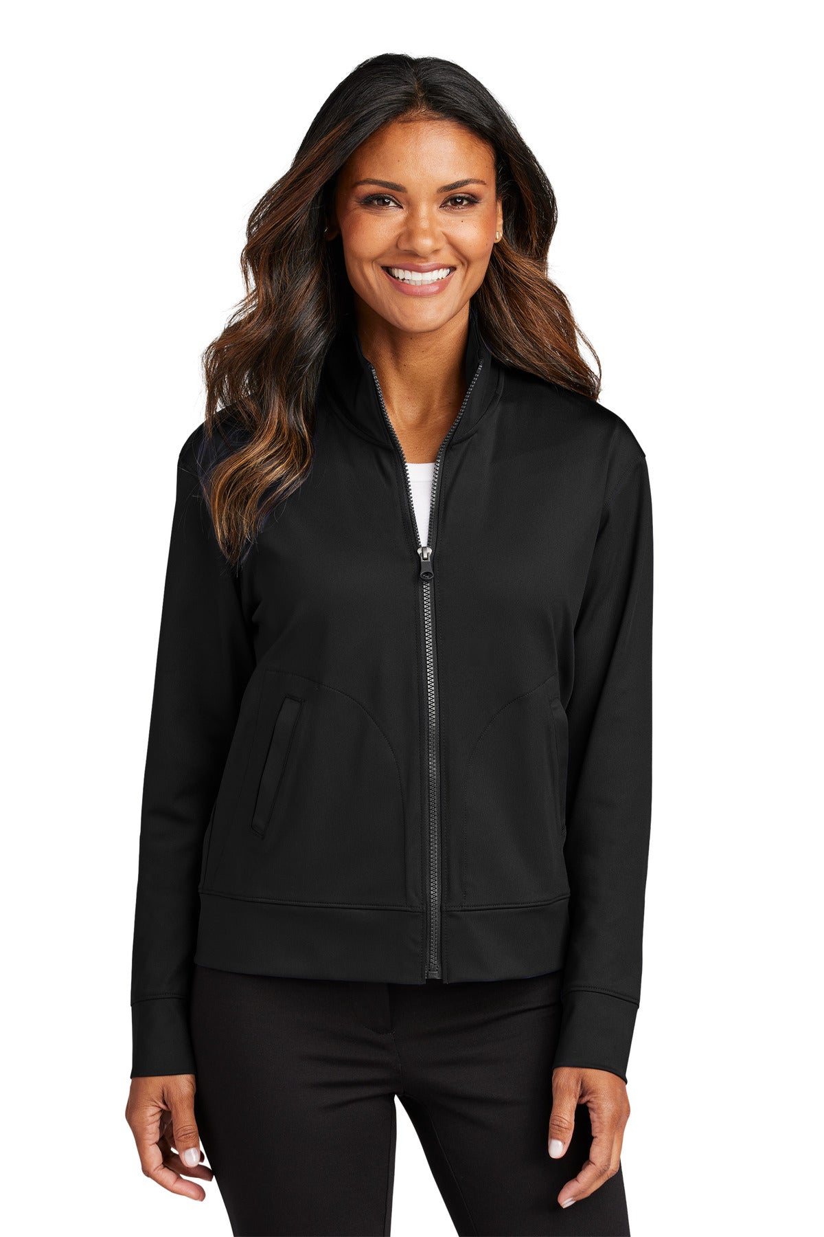SanMar LK881_DEEPBLACK_Model_Front.jpg