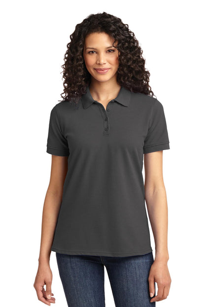 Port & Co Women's Core Blend Pique Polo. LKP155
