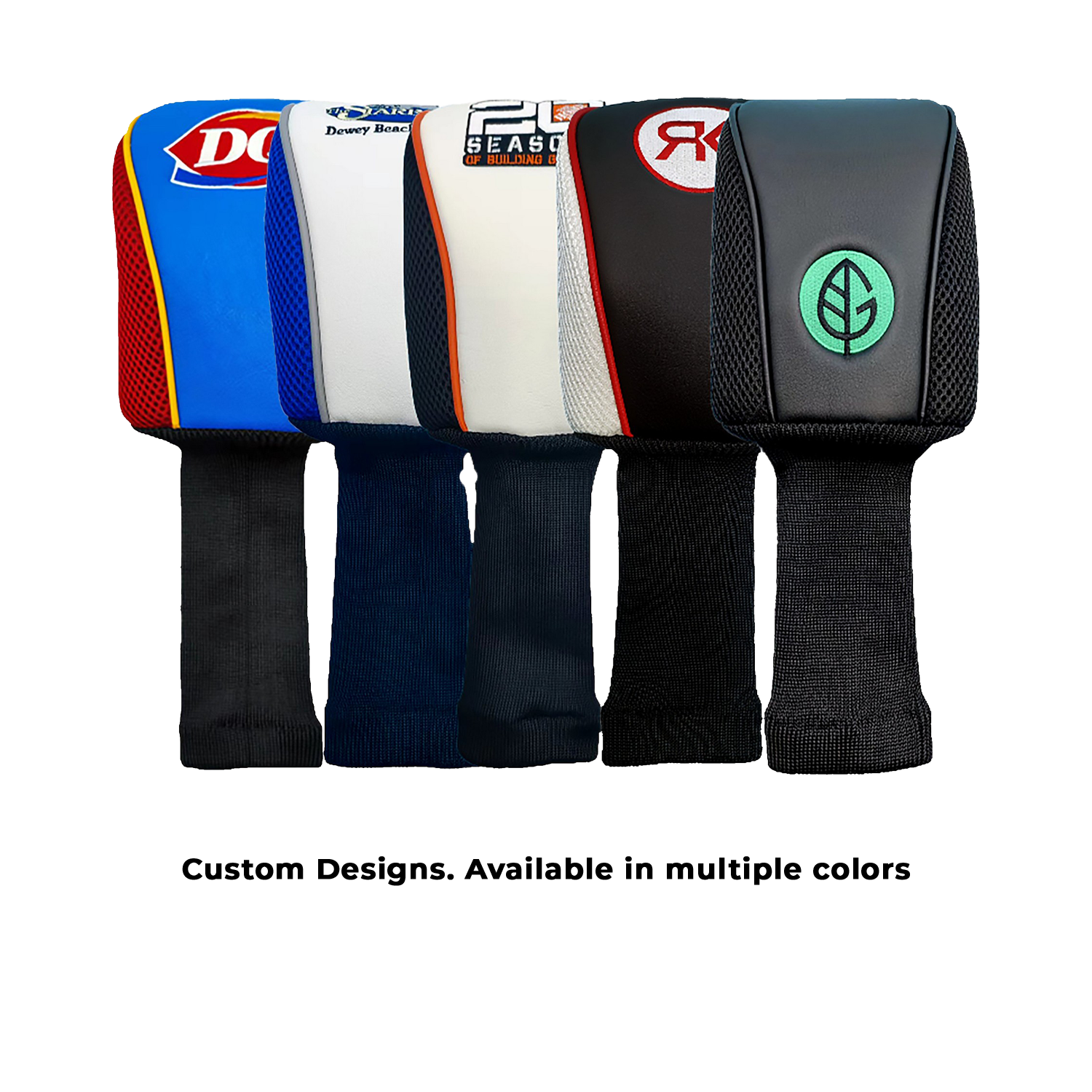 Black Longneck Mesh Embroidered Driver Head Cover