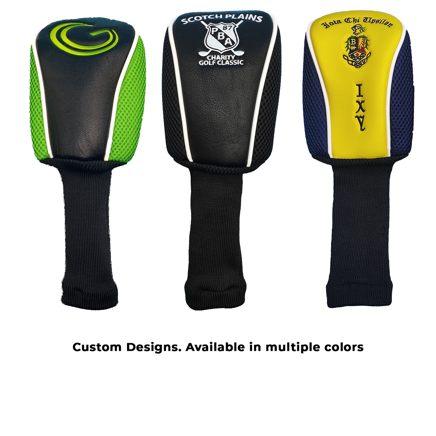 Black Longneck Mesh Embroidered Fairway Head Cover