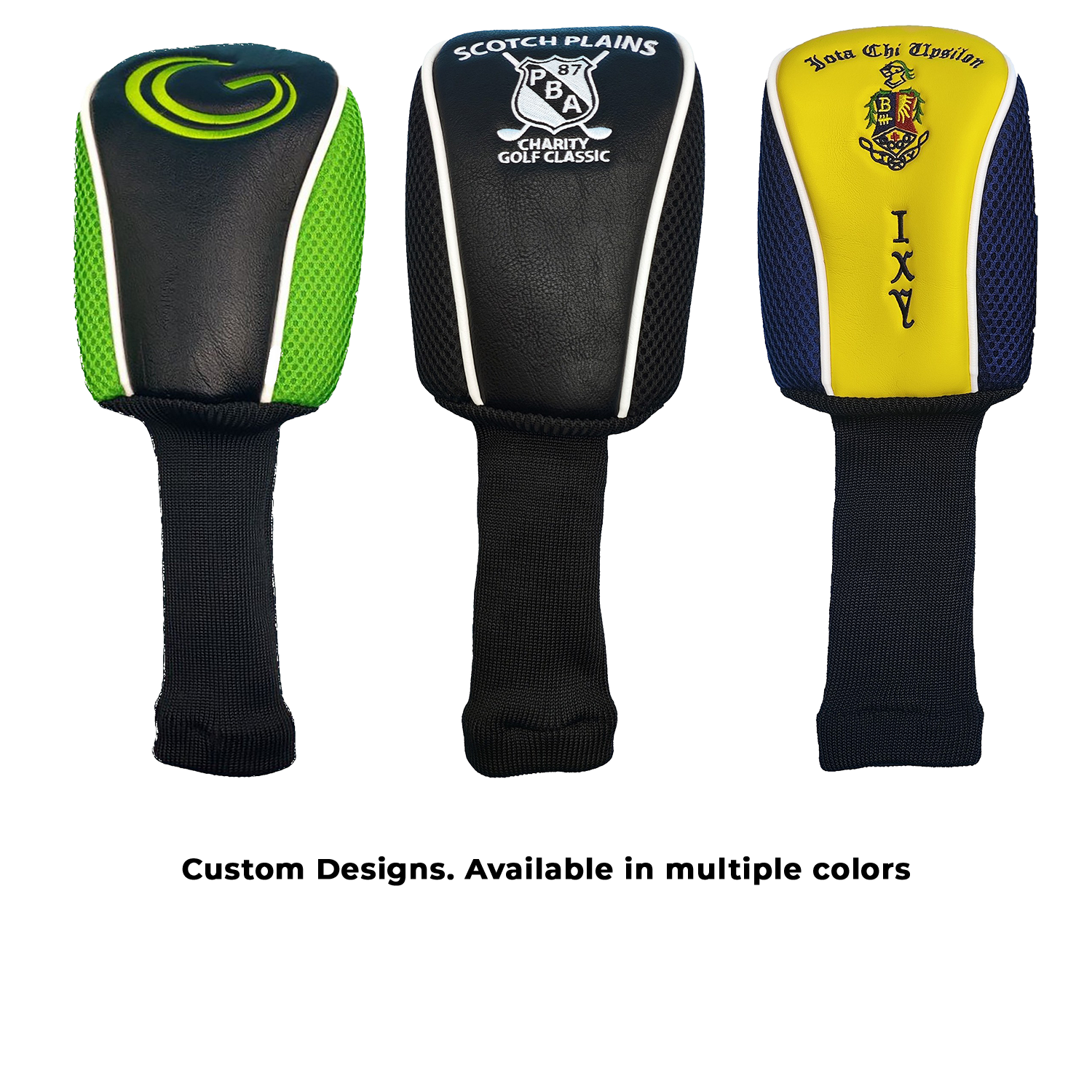 Black Longneck Mesh Embroidered Fairway Head Cover