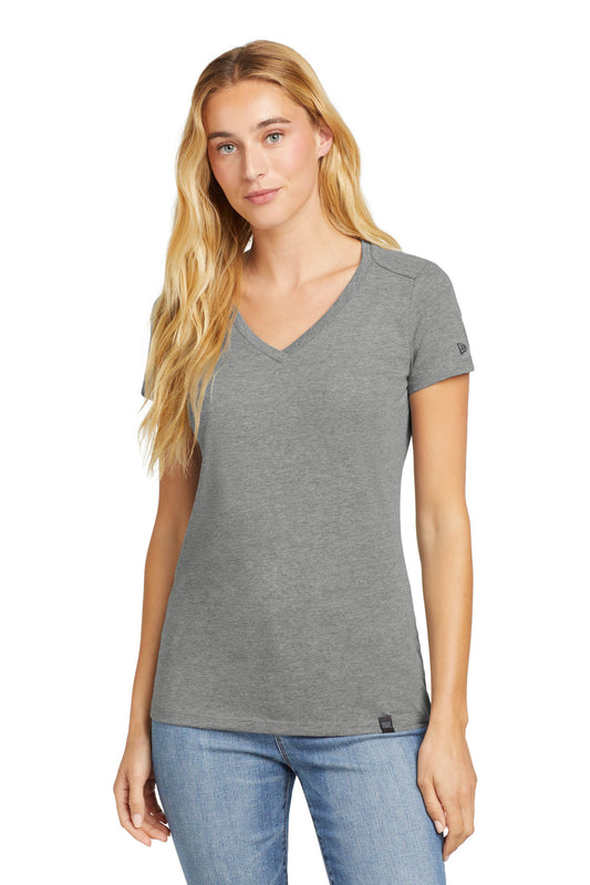 New Era Women's Heritage Blend V-Neck Tee. LNEA101