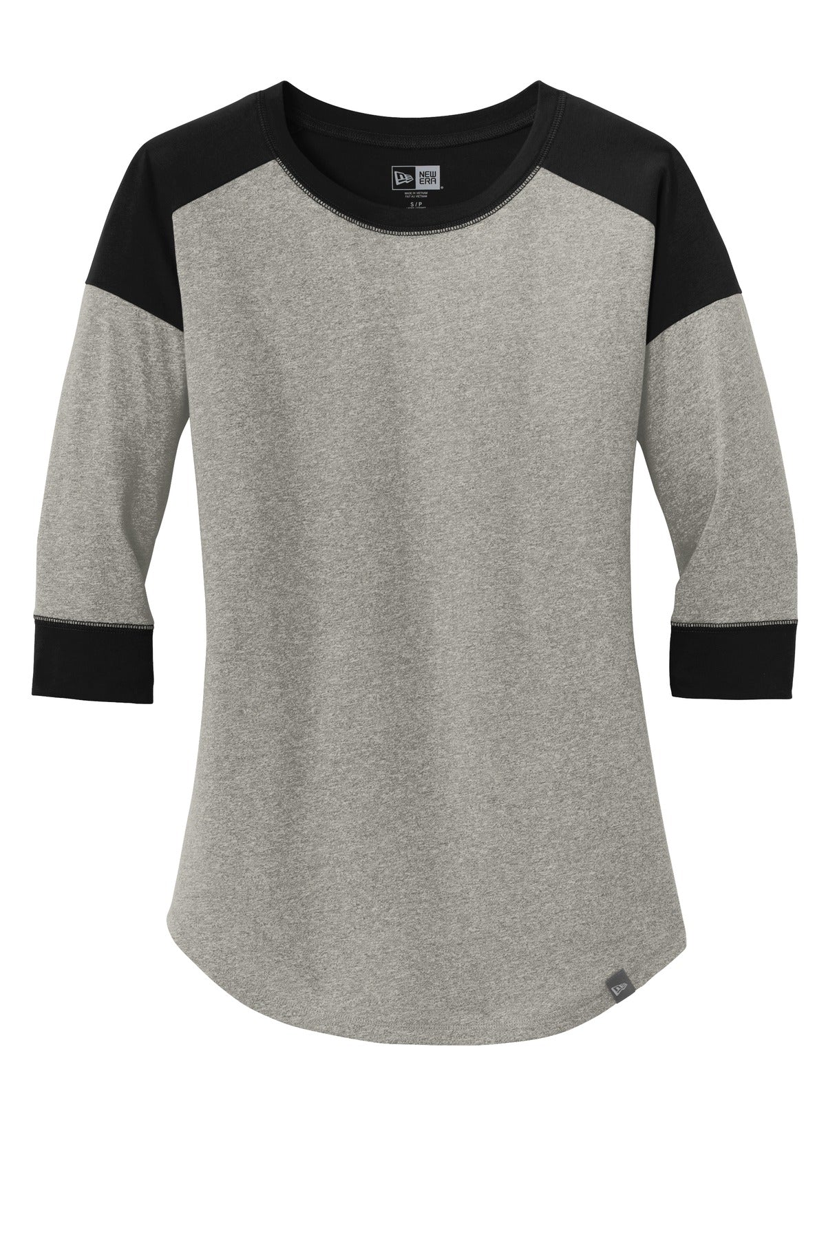 New Era Women's Heritage Blend 3/4-Sleeve Baseball Raglan Tee. LNEA104