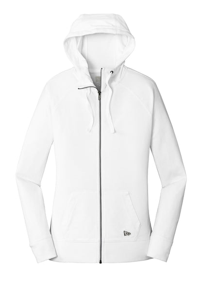 New Era Women's Sueded Cotton Blend Full-Zip Hoodie. LNEA122