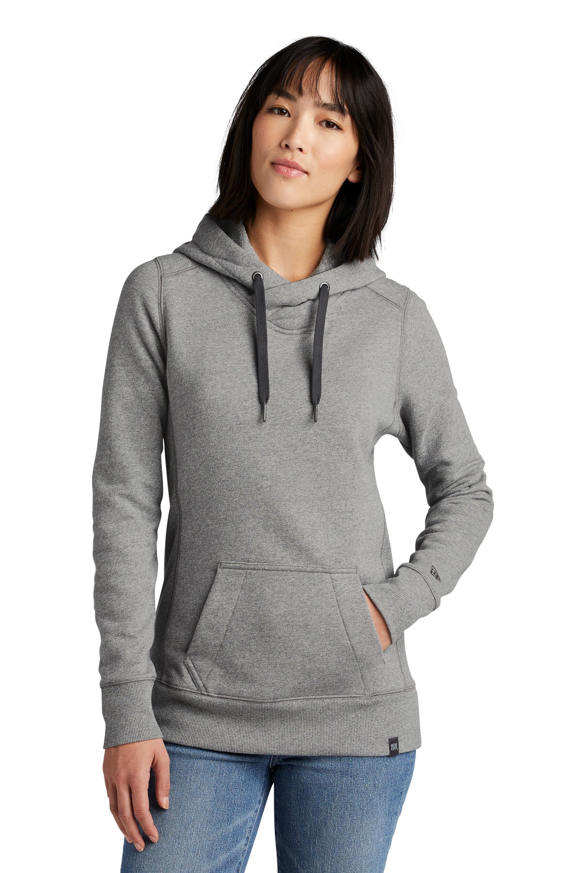New Era Women's French Terry Pullover Hoodie. LNEA500