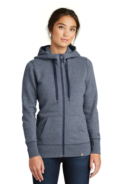 New Era Women's French Terry Full-Zip Hoodie. LNEA502
