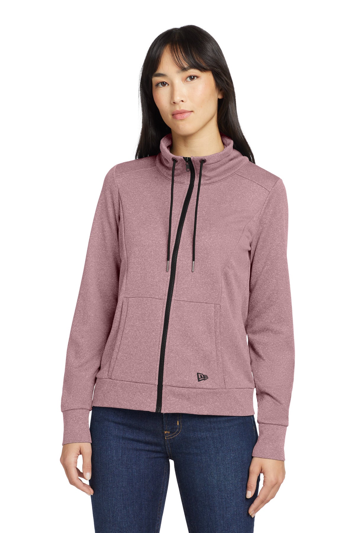 SanMar LNEA530_dustymauveheather_model_front.jpg