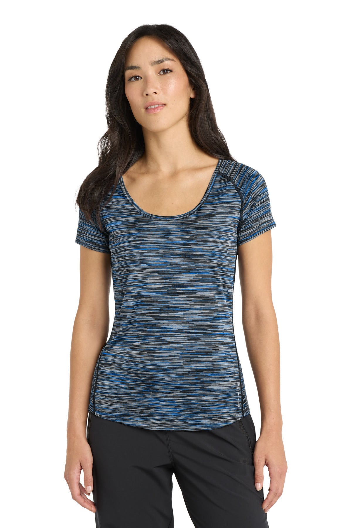 SanMar LOE326_electricbluespacedye_model_front.jpg?v=1762276827