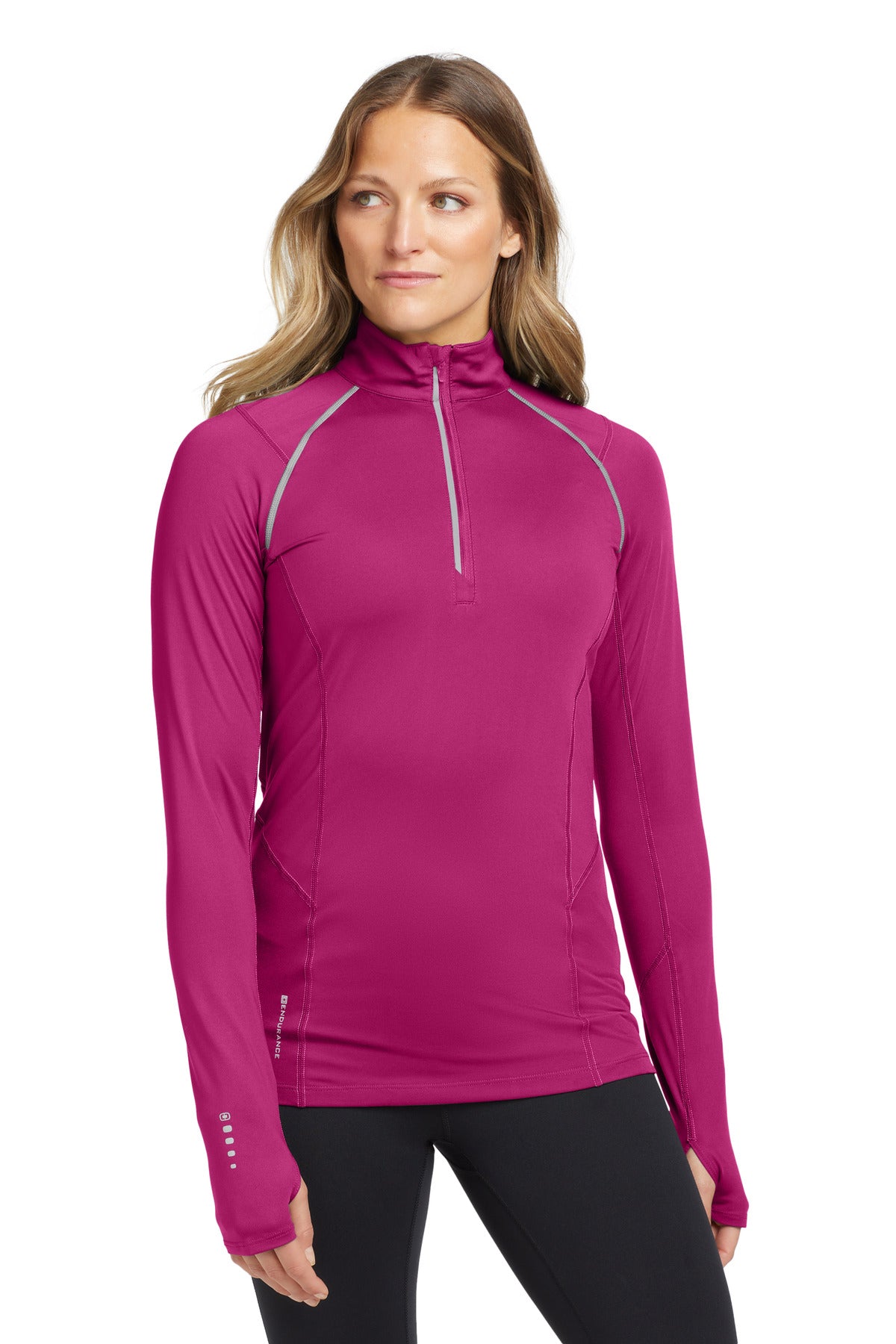 SanMar LOE335_flushpink_model_front.jpg