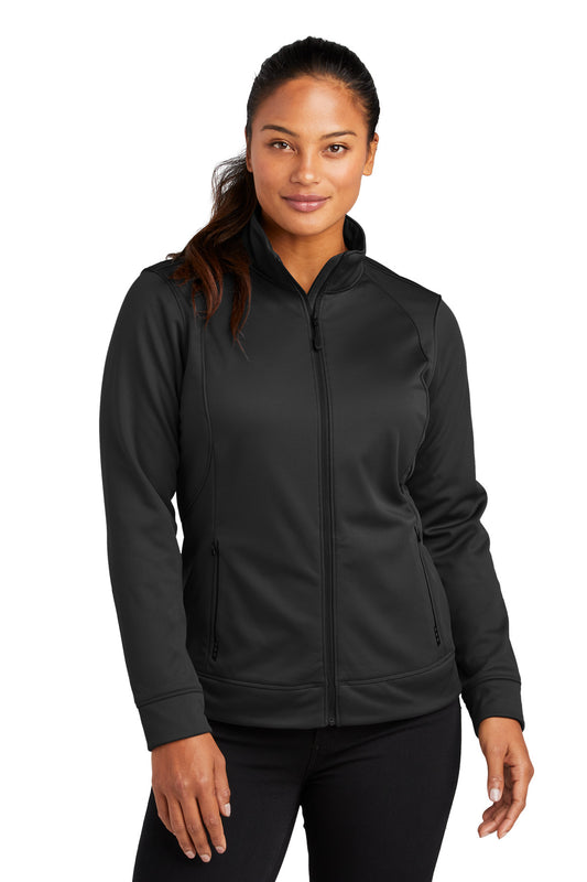 Front View of Blacktop OGIO Women's Torque II Jacket. LOG2010  - XS