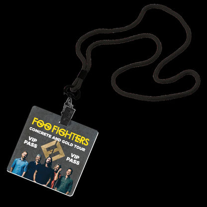 1/8" Polyester Cord Lanyard with Bulldog Clip and 3 1/2"x3 1/2" ID Badge