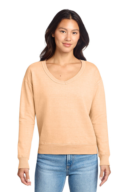 SanMar LPC098V_peach_model_front.jpg