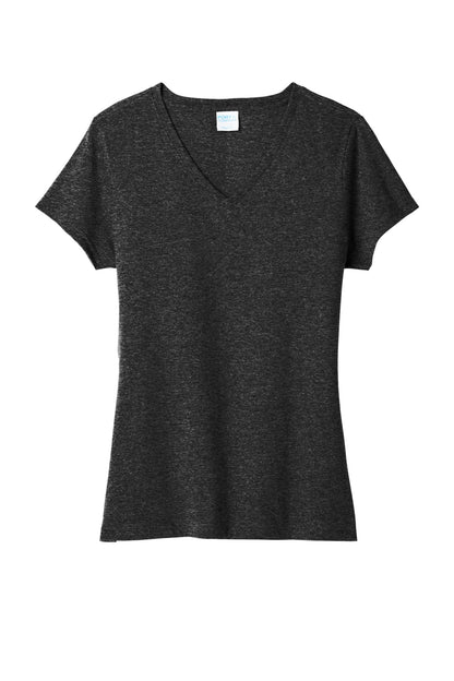 Port & Co Women's Tri-Blend V-Neck Tee. LPC330V