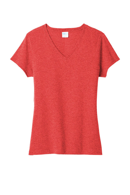 Port & Co Women's Tri-Blend V-Neck Tee. LPC330V