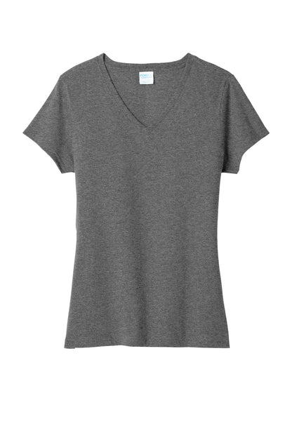 Port & Co Women's Tri-Blend V-Neck Tee. LPC330V