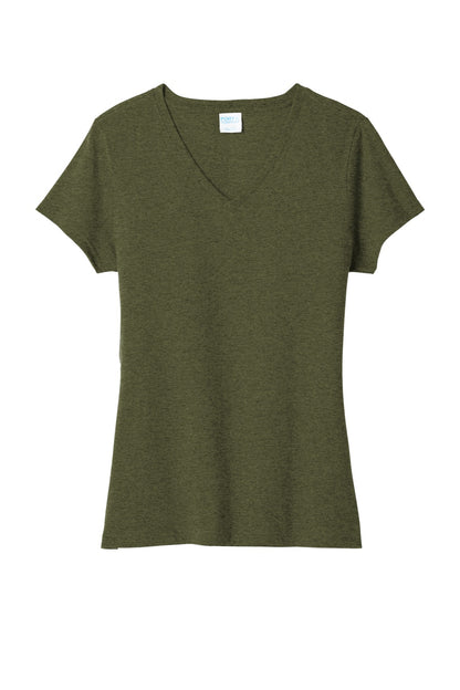 Port & Co Women's Tri-Blend V-Neck Tee. LPC330V
