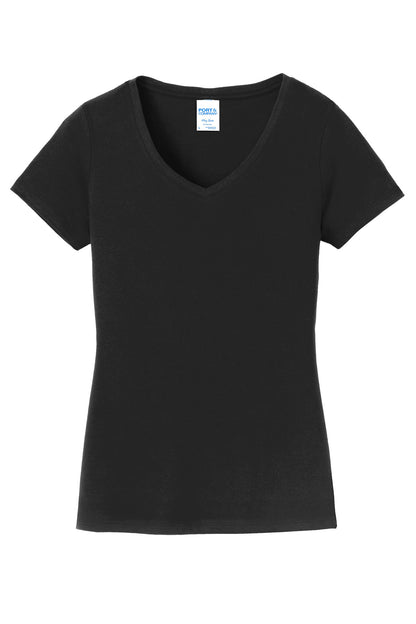 Port & Co Women's Fan Favorite V-Neck Tee. LPC450V