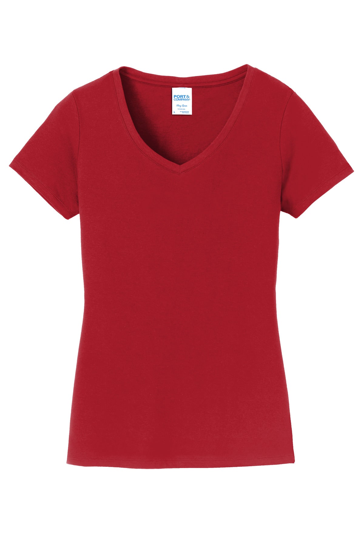 Port & Co Women's Fan Favorite V-Neck Tee. LPC450V