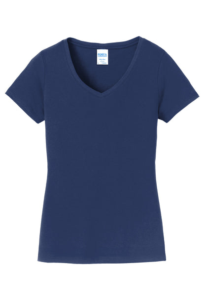 Port & Co Women's Fan Favorite V-Neck Tee. LPC450V