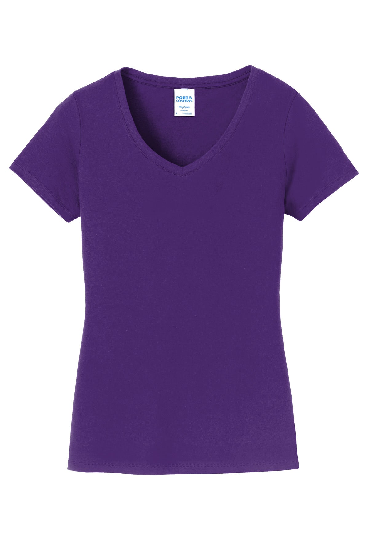 Port & Co Women's Fan Favorite V-Neck Tee. LPC450V