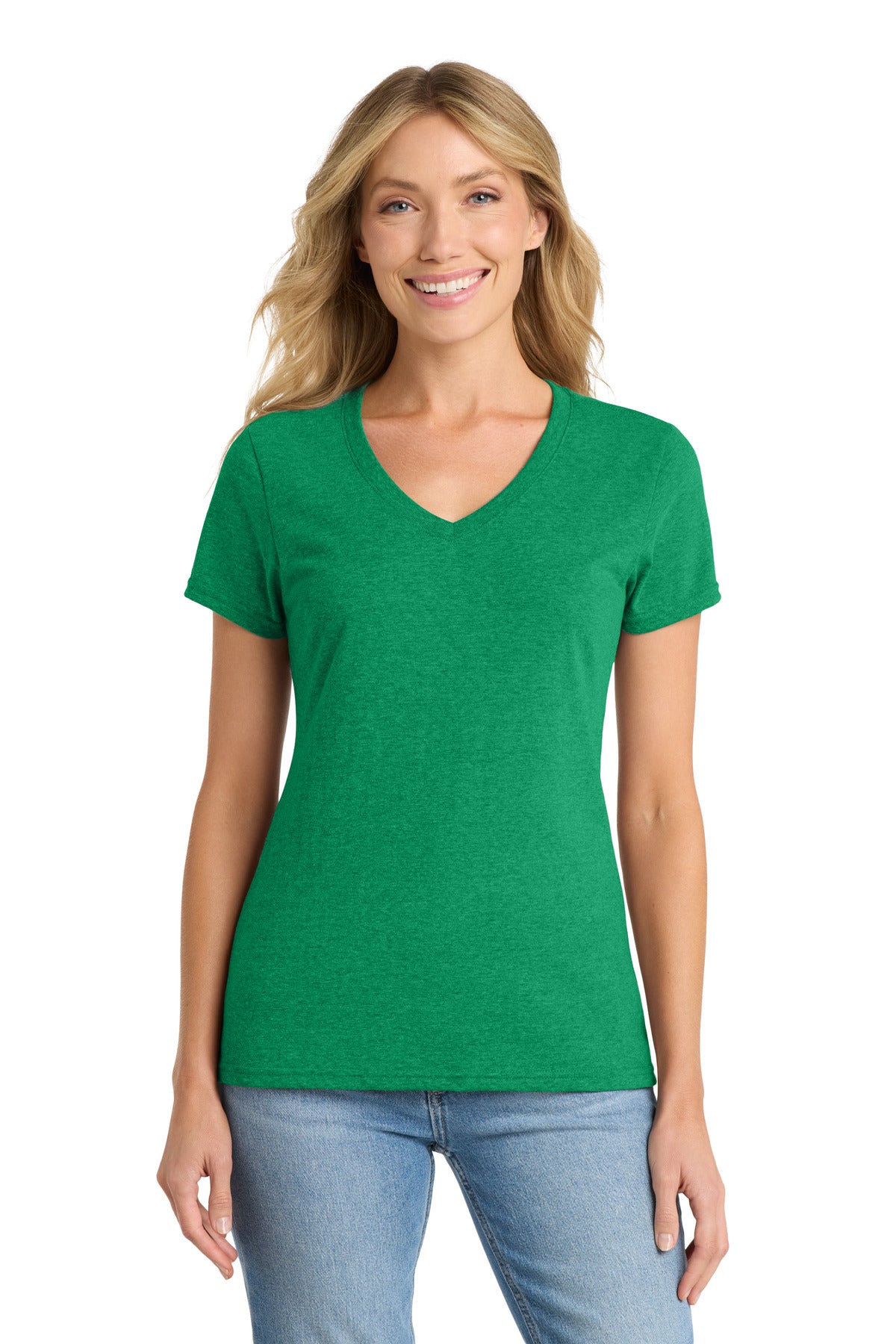 SanMar LPC455V_athletickellygreenheather_model_front.jpg