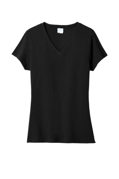 Port & Co Women's Fan Favorite Blend V-Neck Tee. LPC455V