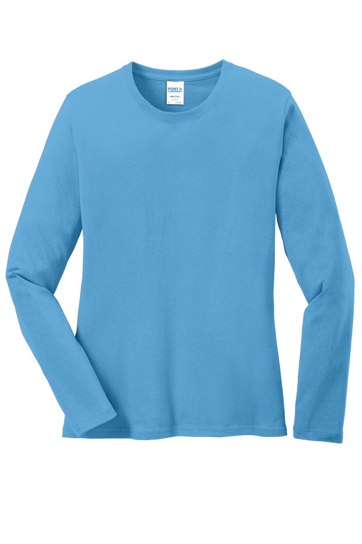 Port & Co Women's Long Sleeve Core Cotton Tee. LPC54LS