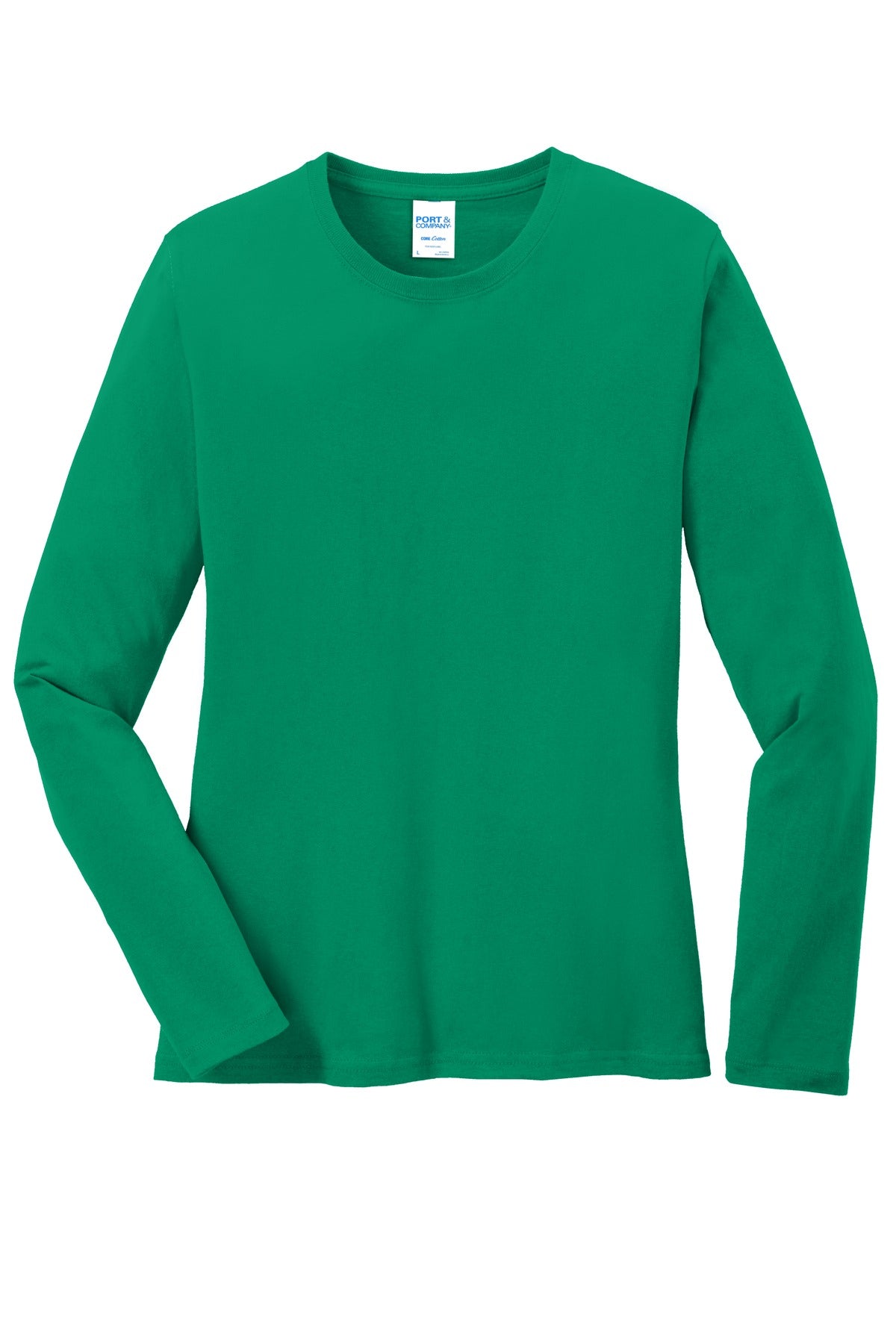 Port & Co Women's Long Sleeve Core Cotton Tee. LPC54LS