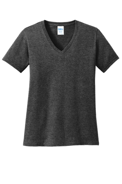 Port & Co Women's Core Cotton V-Neck Tee. LPC54V