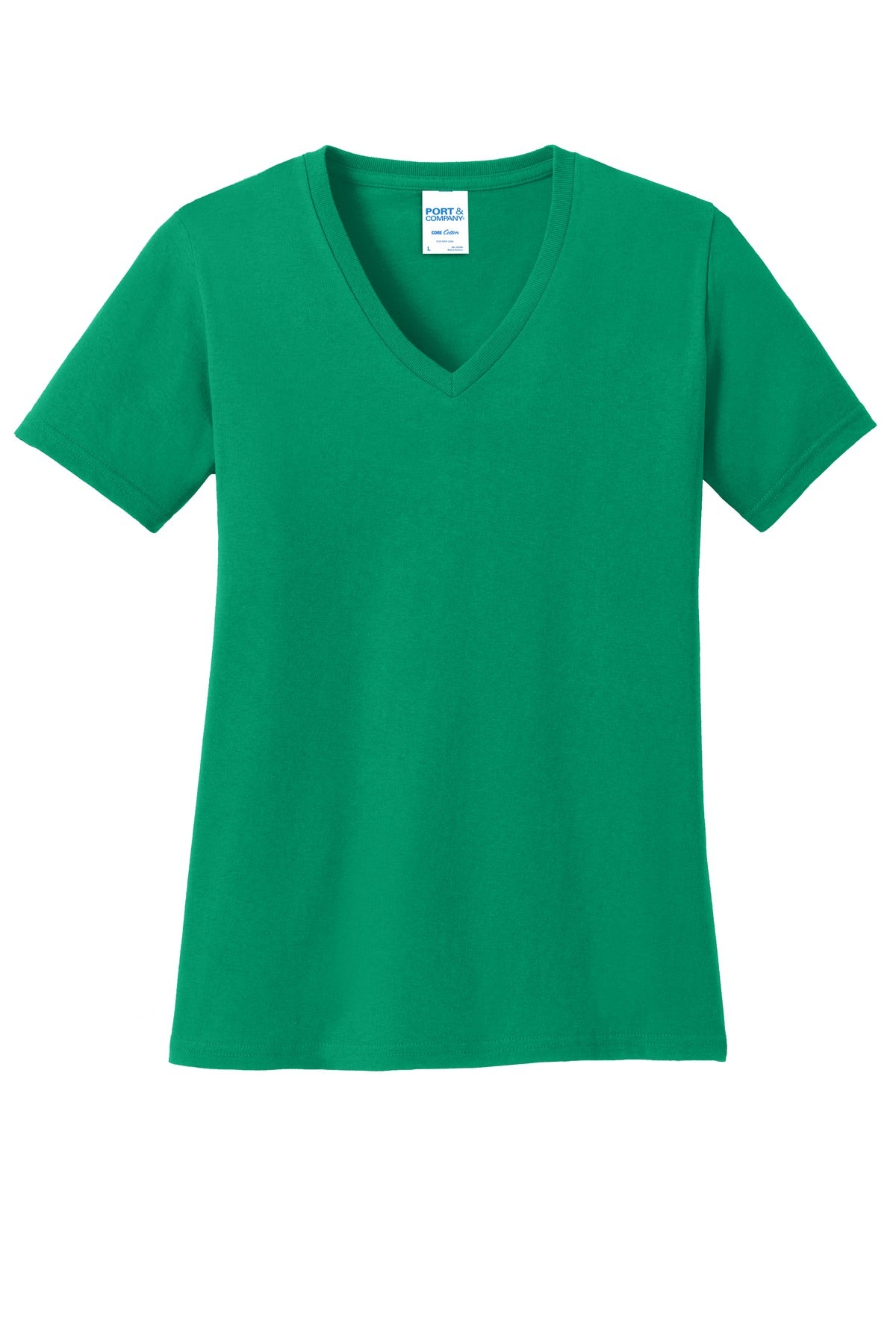 Port & Co Women's Core Cotton V-Neck Tee. LPC54V