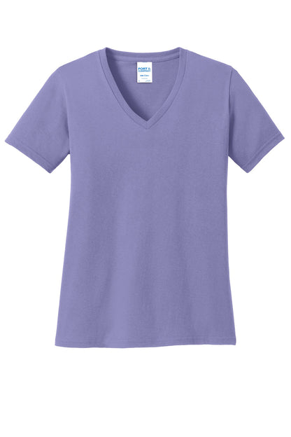 Port & Co Women's Core Cotton V-Neck Tee. LPC54V