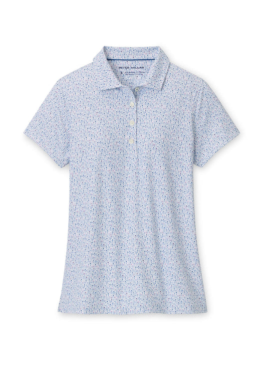 Peter Millar Women's Fairway Frills Short Sleeve Jersey Polo - Multi - XS