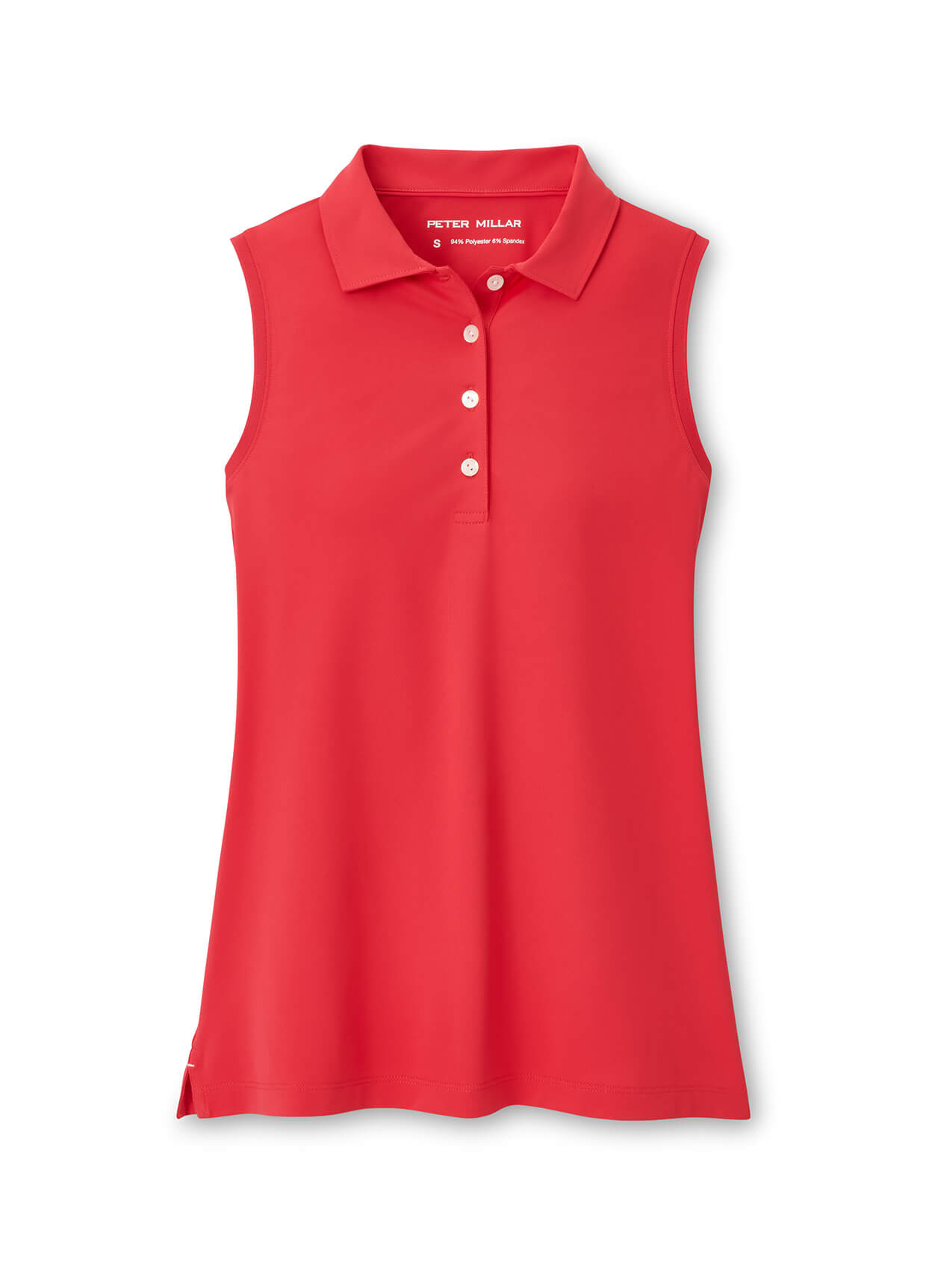 Peter Millar Women's Banded Sport Mesh Sleeveless Button Polo