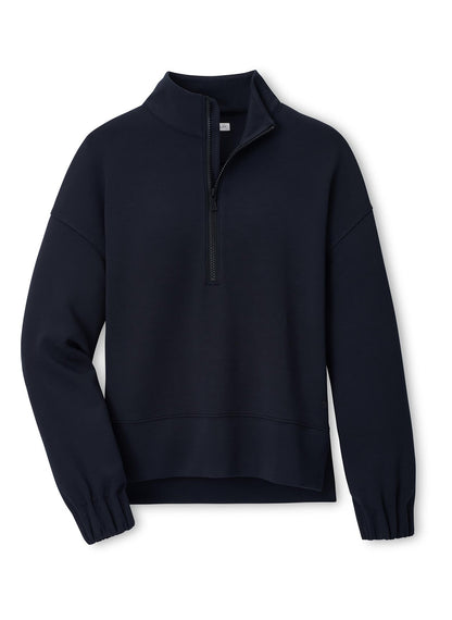 Peter Millar Women's Flora Knit Half-Zip Pullover SP26 - Black - XS