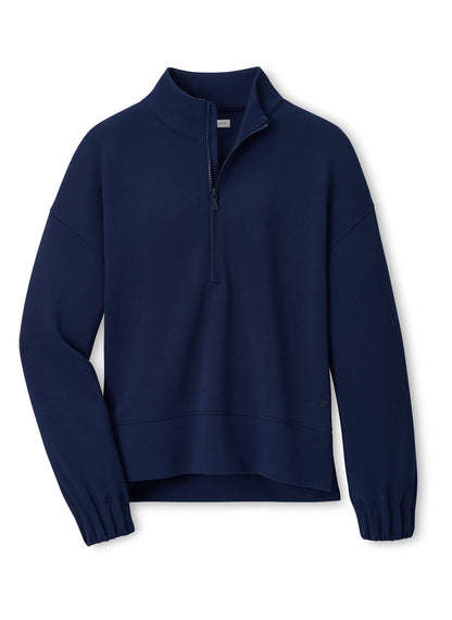 Peter Millar Women's Flora Knit Half-Zip Pullover SP26 - Black - SM