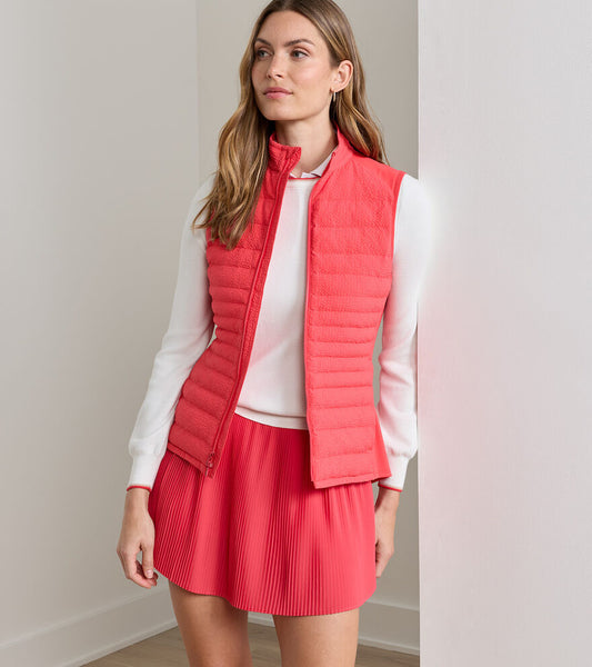 Peter Millar Women's Fuse Seersucker Hybrid Vest