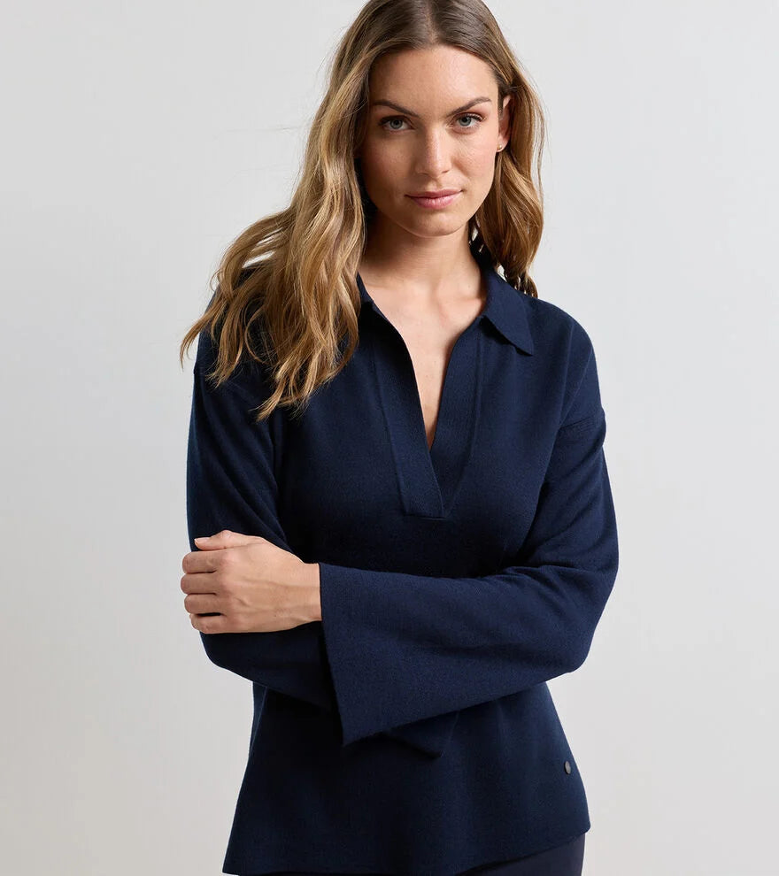 Peter Millar Women's Mirage Interlock Popover Sweater