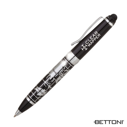 Black Salerno Bettoni Ballpoint / Stylus Pen