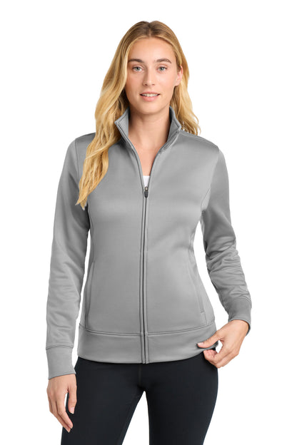 Sport-Tek Women's Sport-Wick Fleece Full-Zip Jacket. LST241