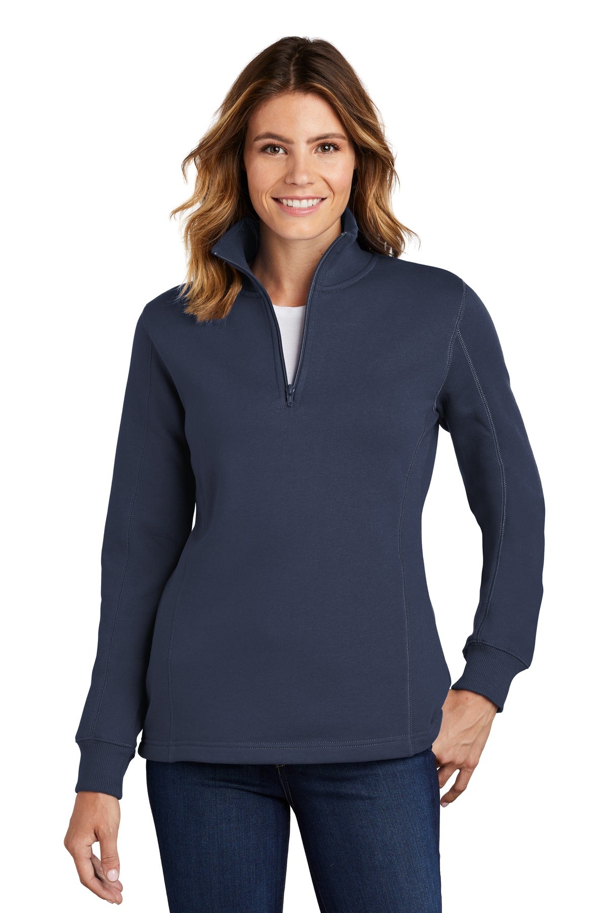 Sport-Tek Women's 1/4-Zip Sweatshirt. LST253