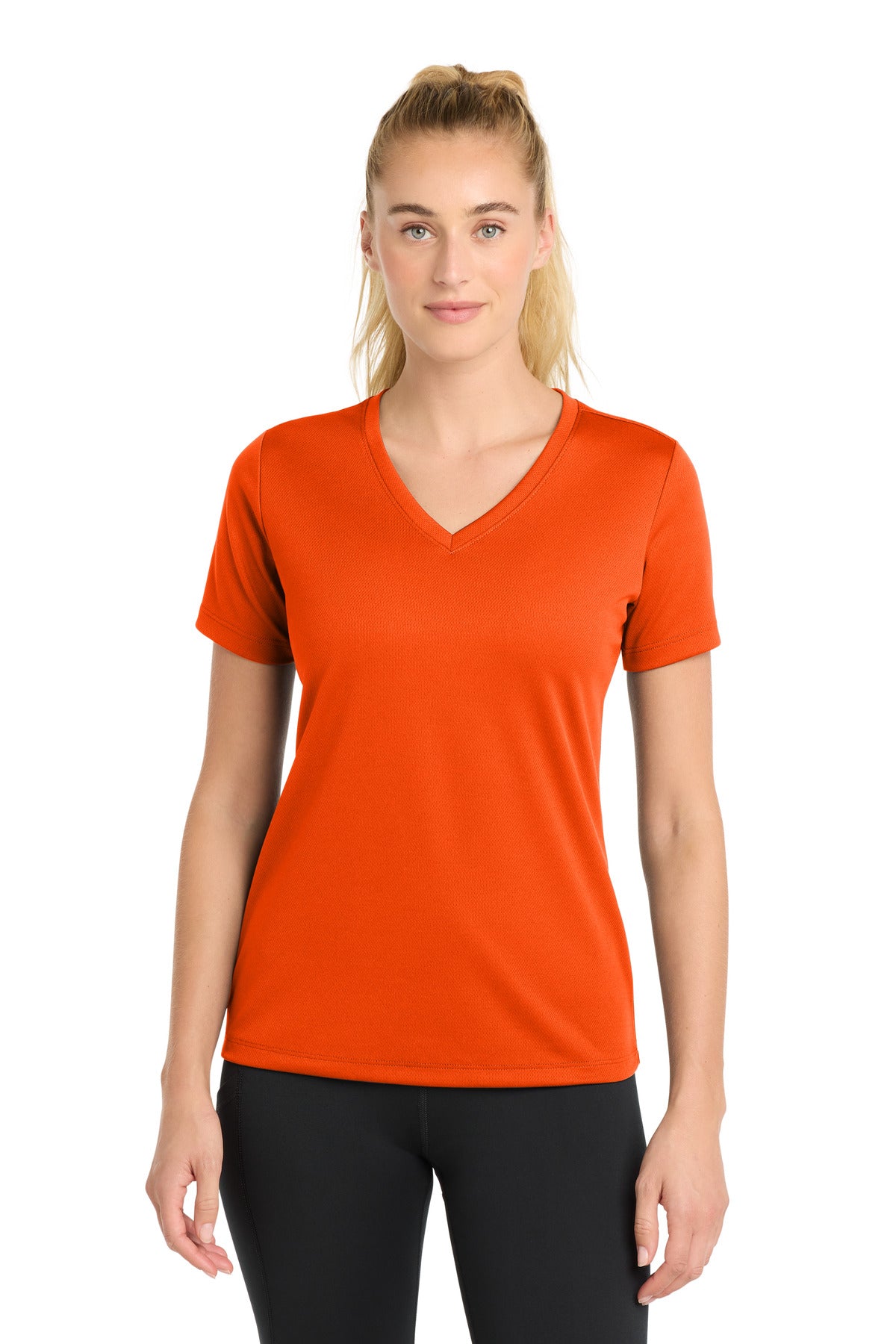 Sport-Tek Women's PosiCharge RacerMesh V-Neck Tee. LST340
