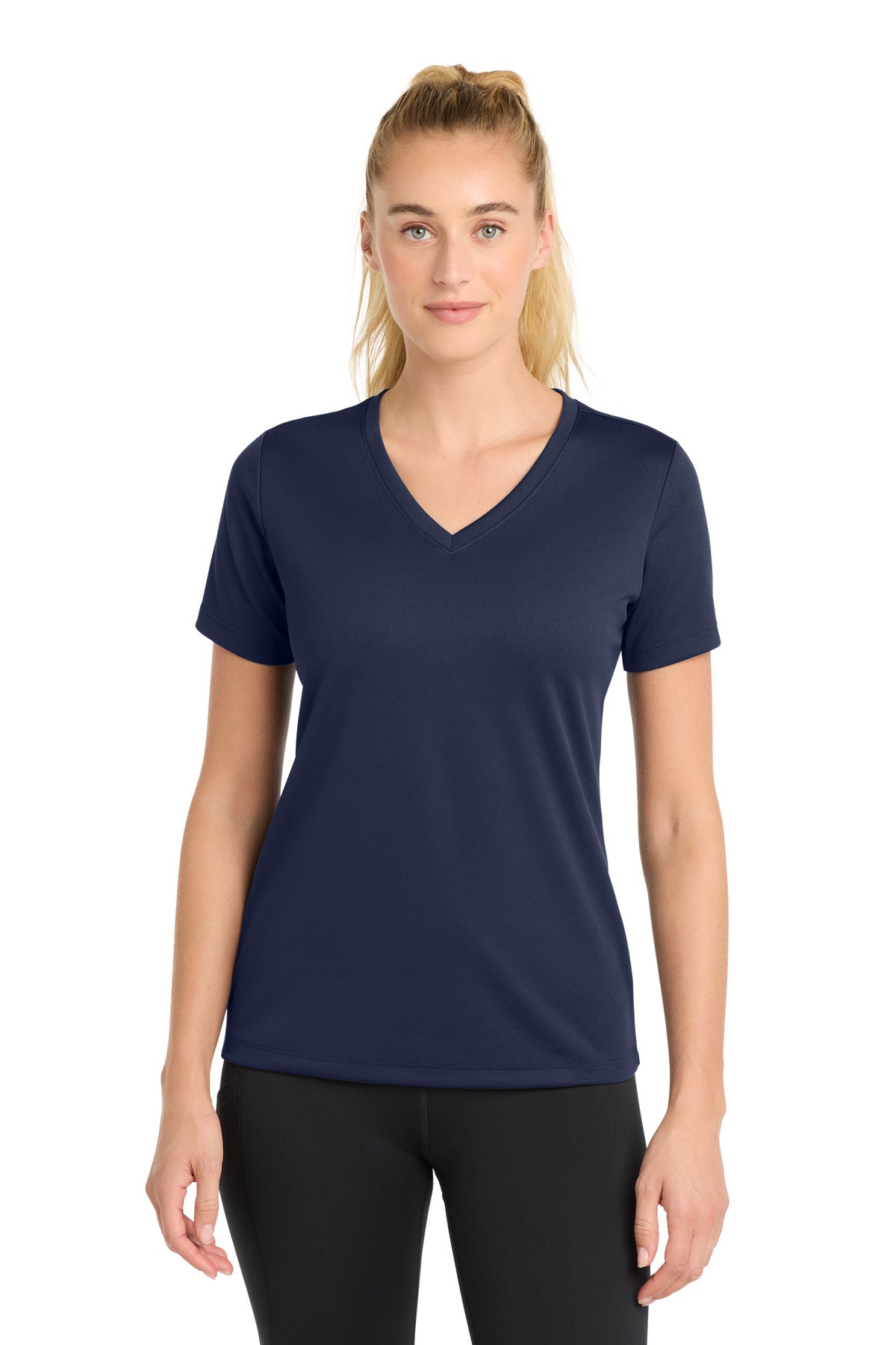 Sport-Tek Women's PosiCharge RacerMesh V-Neck Tee. LST340