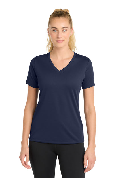 Sport-Tek Women's PosiCharge RacerMesh V-Neck Tee. LST340
