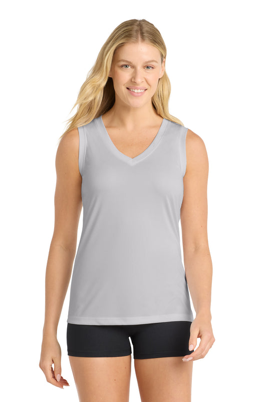 Sport-Tek Women's Sleeveless PosiCharge Competitor V-Neck Tee. LST352